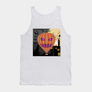 Hot Air Balloon Halloween. Tank Top